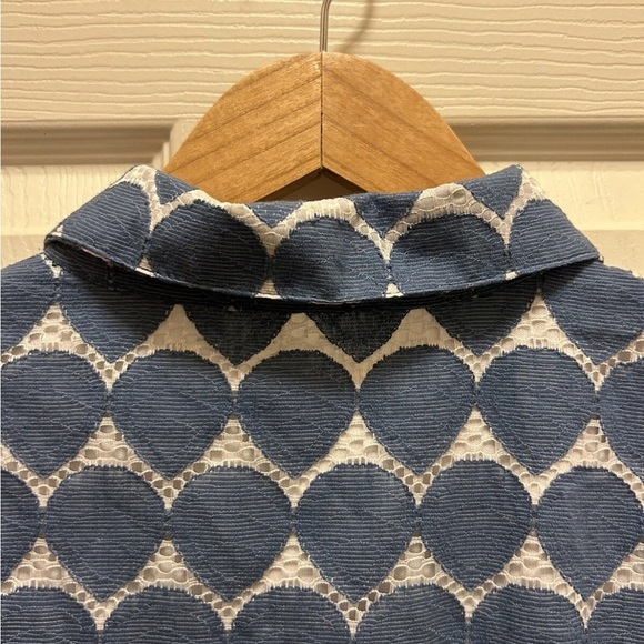 GODDIVA of London Blue and White Button-Up Dress Sz 8 NWT!! - Picture 16 of 16